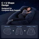 U Shape Pregnancy Pillow, 57 Inch Full Body Maternity Pillow for Sleeping