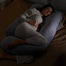 U Shaped Pregnancy Pillow for Sleeping, 57 Inch Full Body Maternity Support
