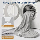 C Shaped Body Pillow for Side Sleepers, Grey, Adjustable Memory Foam Support
