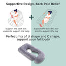 U Shaped Pregnancy Pillow for Sleeping, 57 Inch Full Body Maternity Support