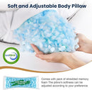 C Shaped Body Pillow for Side Sleepers, Grey, Adjustable Memory Foam Support