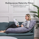 U Shaped Pregnancy Pillow for Sleeping, 57 Inch Full Body Maternity Support