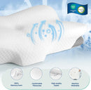Memory Foam Cervical Pillow for Neck Support, Butterfly Orthopedic Pillow
