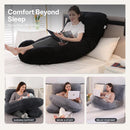 U Shape Pregnancy Pillow, 57 Inch Full Body Maternity Pillow for Sleeping